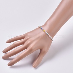 Millefiori Glasperlen Armbänder&nbsp;BJEW-JB04643