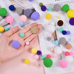 Diy Puppe Handwerk Polyester hoch-elastischen Pom Pom Ball&nbsp;AJEW-SZ0001-53
