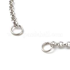 Anlaufbeständige 304 Edelstahl-Kettenarmband-Made&nbsp;AJEW-JB00994