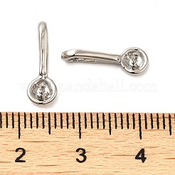 Pendenti a paletta in ottone placcati in rack&nbsp;KK-F863-18P