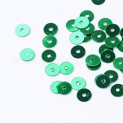 Accessoires ornement de perles de paillette en plastique&nbsp;PVC-R014-6mm-M