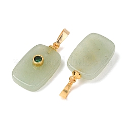 Colgantes naturales aventurina verde&nbsp;G-P628-01G-02