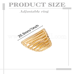 1 anneau de manchette creux en acier inoxydable&nbsp;RJEW-LP0002-25