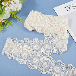 Ruban plat en dentelle de coton de 5 mètre&nbsp;OCOR-GF0004-71A-01