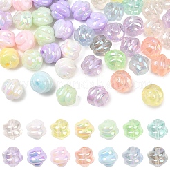 30 pièce de perles acryliques irisées arc-en-ciel transparentes et lumineuses&nbsp;LACR-YW0001-07