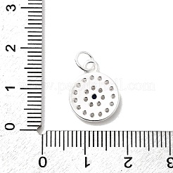 925 sterling micro argent ouvrent pendentifs de zircons&nbsp;STER-D309-01G-S