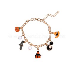 Halloween-Charm-Armbänder aus Emaille&nbsp;FS-WGDE872-02