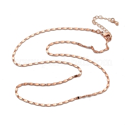 Collane a catena ovale in ottone per donna&nbsp;NJEW-D302-26RG