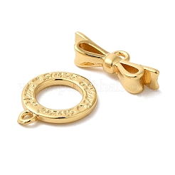 Fermagli a ginocchiera in zircone chiaro micro pavè di ottone&nbsp;KK-N254-70G
