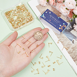 80 pièce de 2 styles de boucles d'oreilles à tige en acier inoxydable 304&nbsp;STAS-SC0008-53