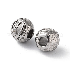 Perline europee in strass in acciaio inossidabile 304&nbsp;STAS-A092-10O-P