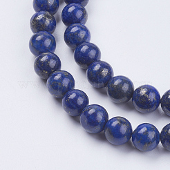 Natürliche Lapislazuli (gefüllte Farbkleber) Perlenstränge&nbsp;X-G-K269-02-8mm