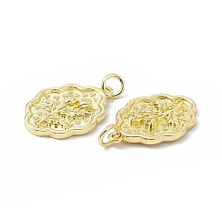 Pendentifs de placage en laiton&nbsp;KK-B065-20G
