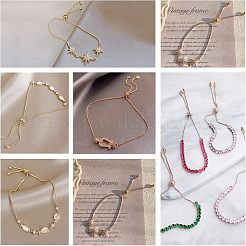 12 Stück 3 Stil verstellbar 304 Edelstahl Armband machen&nbsp;MAK-UN0001-32