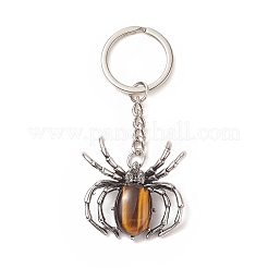 Portachiavi ciondolo occhio di tigre naturale ragno&nbsp;KEYC-C015-01K