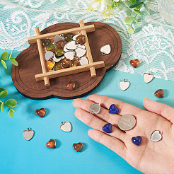20 Stück Cabochon-Fassung aus Edelstahl 304 für Modeschmuck&nbsp;STAS-TA0006-23