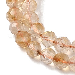 Hilos de cuentas de citrino natural (calentado)&nbsp;G-G155-B03-02A