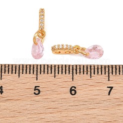 Breloques en laiton Shegrace serties de micro-pavés de zircone cubique&nbsp;XGRQ5K437-824G-A