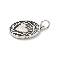 925 Sterling Silber Anhänger&nbsp;STER-R008-04AS-06