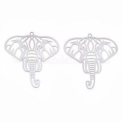 Colgantes de filigrana de acero inoxidable 201 resistentes al deslustre&nbsp;STAS-S118-032P