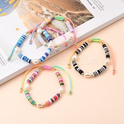 Nylon regolabile bracciali intrecciati cavo di perline&nbsp;BJEW-JB05490