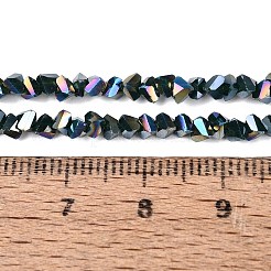 Undurchlässige Glasperlenstränge galvanisieren&nbsp;LS-EGLA-Q139-01A-C17
