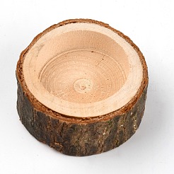 Bougeoir en bois de schima&nbsp;DJEW-WH0037-18