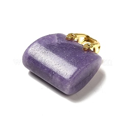 Pendenti in ottone lepidolite naturale&nbsp;KK-E274-01G-22