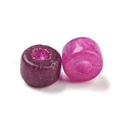 Perles blanches teints naturels de jade&nbsp;G-G003-A06-03