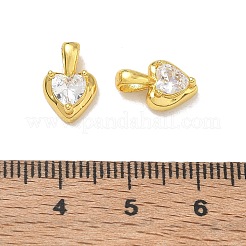 Ciondoli in ottone con pavé di zirconi chiari&nbsp;CU-CBA6E4E-19G-C