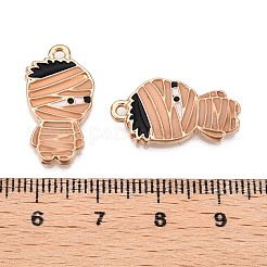 Halloween-Thema Rack-Beschichtung leuchtende Legierung Emaille Anhänger&nbsp;ENAM-N056-228G