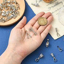 36 pièces 18 styles en laiton pic à glace pincée bails&nbsp;KK-CJ0002-82