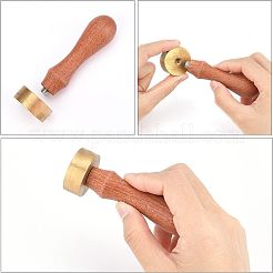3 Stück Stempelkopf aus goldenem Messing im 3-Stil&nbsp;DIY-OC0007-82D