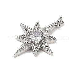 Colgante micropavé cubic zirconia de latón&nbsp;KK-R230-05P