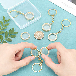4 porte-clés pendentif médaillon en alliage&nbsp;KEYC-UN00026