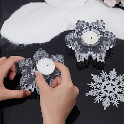 1 Set Kerzenhalter aus Glas&nbsp;AJEW-PH0006-89