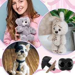 Hundenasen aus Kunststoff zum Basteln&nbsp;DOLL-GA0001-24A