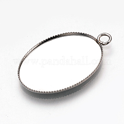 Configuración de cabujón colgante de acero inoxidable 304 resistente al deslustre&nbsp;STAS-T008-123