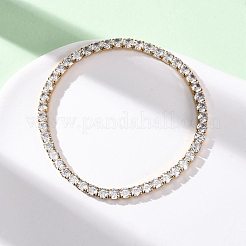 Bracelets à maillons en acier inoxydable 304 avec zircone cubique transparente pour femmes&nbsp;BJEW-G754-02G