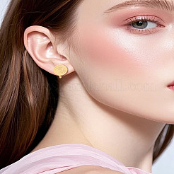 2 paire de boucles d'oreilles manchette vortex en acier inoxydable 304&nbsp;EJEW-LP0009-20G
