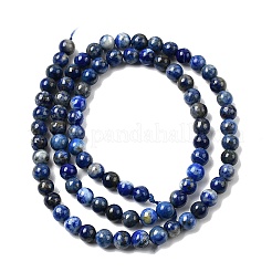 Natürlicher Lapislazuli Perlenstränge&nbsp;G-G344-A09-4mm