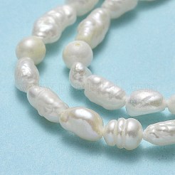 Fili di perle di perle d'acqua dolce coltivate naturali&nbsp;PEAR-J006-03F-01