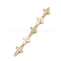 Messing-Mikropavé-Fassung mit klaren Zirkonia&nbsp;KK-H539-15G