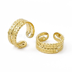 Anillo de acero inoxidable 304 con revestimiento iónico (IP) para mujer&nbsp;RJEW-C060-15G