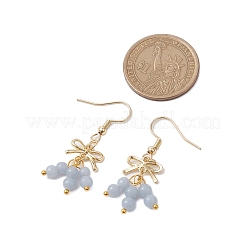 Orecchino pendente con angelite naturale&nbsp;EJEW-JE05910