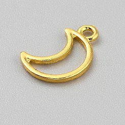 Legierung offene zurück Lünette Anhänger&nbsp;FIND-WH0152-473B-G