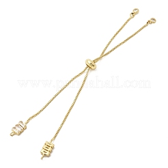 Herstellung eines Armbands aus Messing mit Pavé-Zirkonia-Besatz und Schiebeverschluss&nbsp;MAK-K024-02G-03