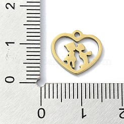 Anhänger aus 304 Edelstahl&nbsp;STAS-C097-38B-G