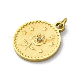 304 Edelstahl Kristall Strass Anhänger&nbsp;STAS-E550-17G