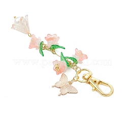 Decorazioni con pendenti di fiori in acrilico&nbsp;HJEW-JM04196